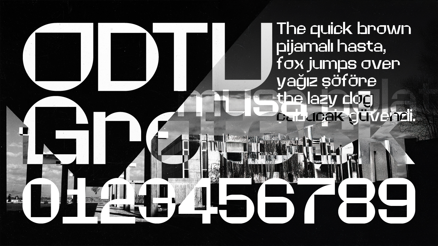 ODTÜ Grotesk Font Tanıtım 1